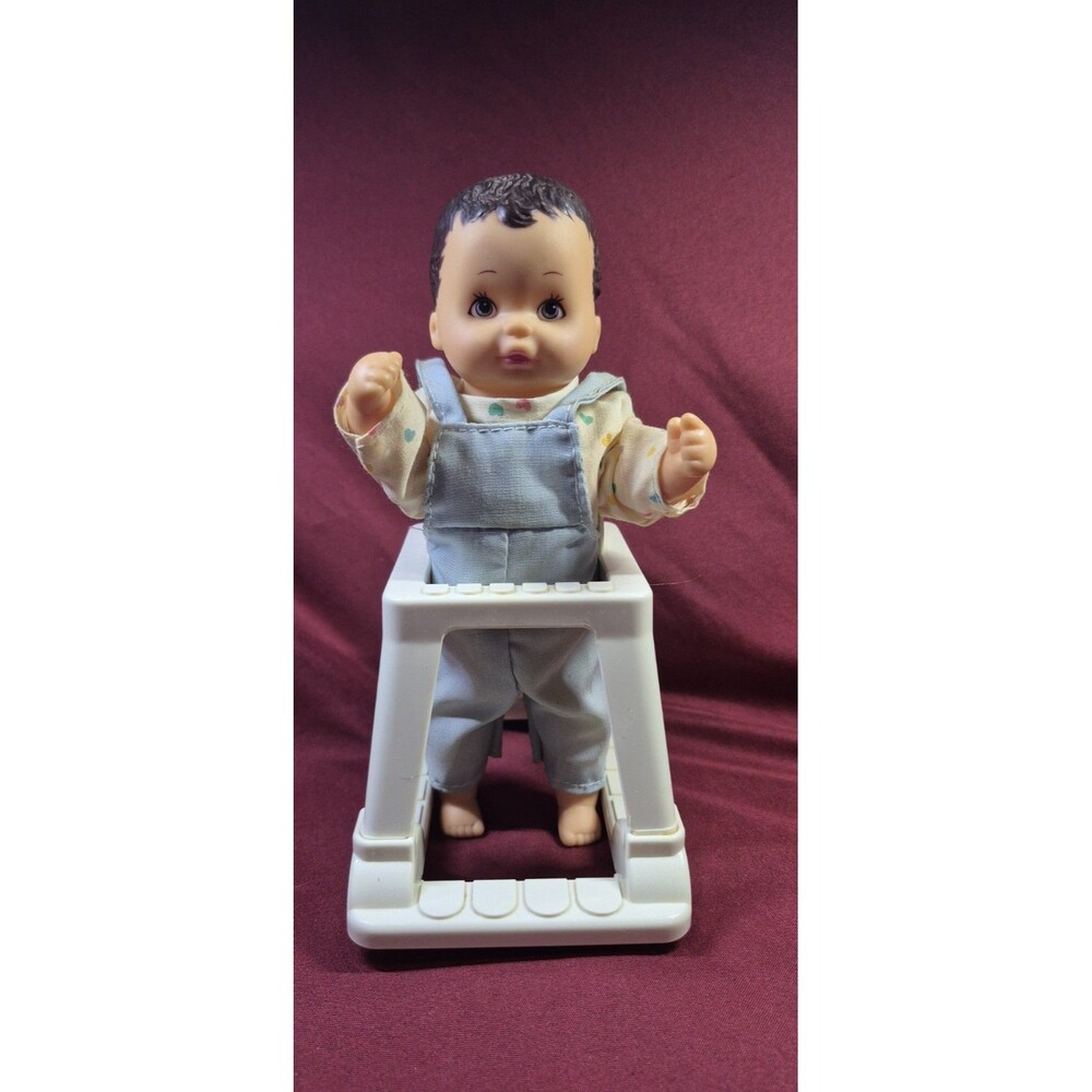 Vintage 1980s Lanard Li'l Fidgets First Steps Baby Doll Walker Set Non Working